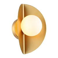 Бра Kernel 2366-1W Favourite белый 1 лампа, основание золотое в стиле современный 