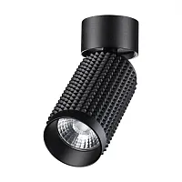 Светильник накладной Mais Led 358507 Novotech чёрный 1 лампа, основание чёрное в стиле современный хай-тек круглый