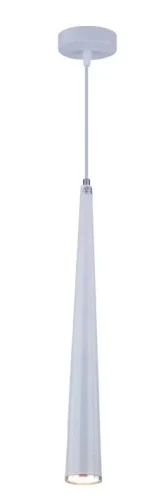 Светильник подвесной LED Cone 2070/01/01P Stilfort фиолетовый на 1 лампу, основание чёрное в стиле современный трубочки