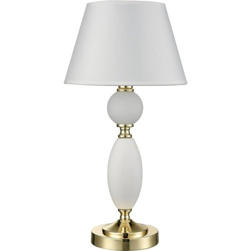 Настольная лампа Bella VL2014N01 Vele Luce белая 1 лампа, основание золотое металл в стиле классический 