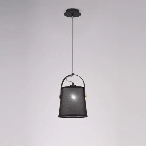 Светильник подвесной NORDICA E27 4927 Mantra чёрный 1 лампа, основание чёрное в стиле минимализм модерн  фото 3