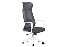 Компьютерное кресло Tilda dark gray / white 15627 Woodville, серый/сетка, ножки/пластик/белый, размеры - *1250***650*600