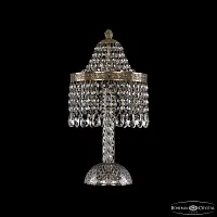 Настольная лампа 19201L4/H/20IV Pa Bohemia Ivele Crystal прозрачная 3 лампы, основание патина металл в стиле классика sp