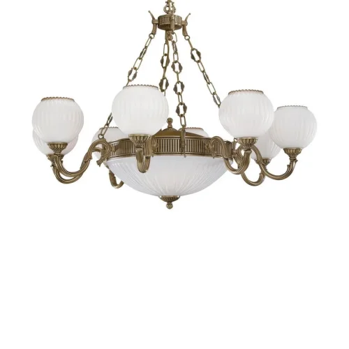 Люстра подвесная  L 9250/8+3 Reccagni Angelo белая на 11 ламп, основание античное бронза в стиле классический  фото 3