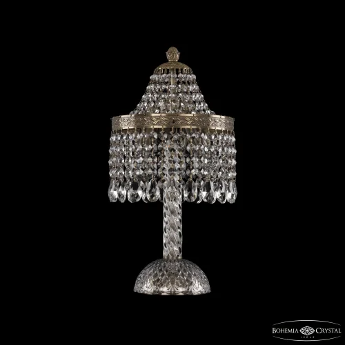 Настольная лампа 19201L4/H/20IV Pa Bohemia Ivele Crystal прозрачная 3 лампы, основание патина металл в стиле классический sp