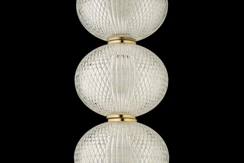 Светильник подвесной LED Candels L 1.P6 G Arti Lampadari прозрачный на 1 лампу, основание золотое в стиле современный фото 4 Светильник подвесной LED Candels L 1.P6 G Arti Lampadari прозрачный на 1 лампу, основание золотое в стиле современный фото 4