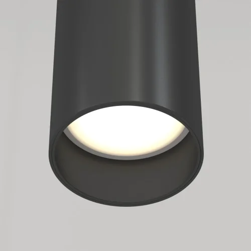 Светильник подвесной Focus P075PL-01B Maytoni чёрный 1 лампа, основание чёрное в стиле современный трубочки фото 4