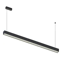Светильник подвесной LED ST612 ST612.433.32 ST-Luce чёрный на 1 лампу, основание чёрное в стиле хай-тек линейный