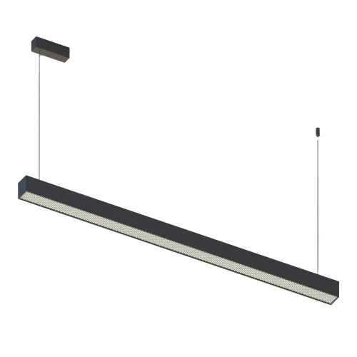 Светильник подвесной LED ST612 ST612.433.32 ST-Luce чёрный на 1 лампу, основание чёрное в стиле хай-тек линейный