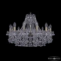 Люстра подвесная 1409/12/240 Pa Bohemia Ivele Crystal без плафона на 12 ламп, основание бронзовое в стиле классика sp