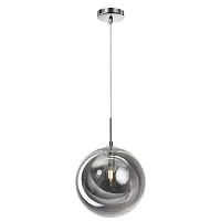 Светильник подвесной Томми CL102630 Citilux чёрный серый 1 лампа, основание хром в стиле современный шар
