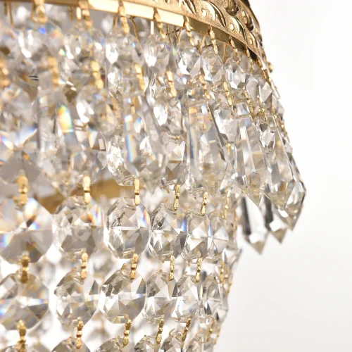 Люстра потолочная LED с пультом хрустальная 19011/35IV/LED-DIM G Bohemia Ivele Crystal прозрачная на 1 лампа, основание золотое в стиле классический с пультом sp фото 3