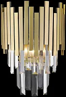 Бра Calogera WE137.02.501 Wertmark прозрачный бронзовый 2 лампы, основание бронзовое в стиле современный 