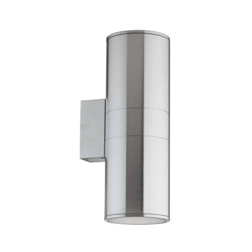 Настенный светильник уличный GUN AP2 BIG ALLUMINIO Ideal Lux уличный IP55 серый на 2 лампы, плафон серый в стиле современный E27