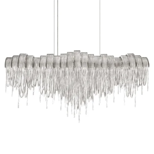 Люстра подвесная Volver 10404/1150L SN LOFT IT никель на 7 ламп, основание никель в стиле арт-деко цепочки фото 7