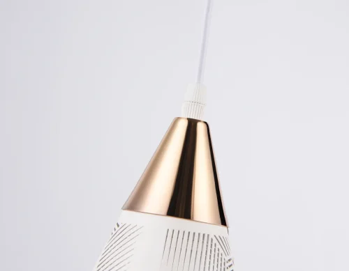 Светильник подвесной TR8429 Ambrella light белый 1 лампа, основание белое в стиле кантри прованс современный  фото 6