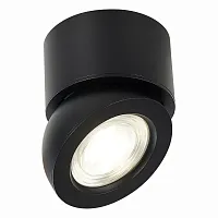 Светильник накладной LED St654 ST654.432.10 ST-Luce чёрный 1 лампа, основание чёрное в стиле хай-тек круглый