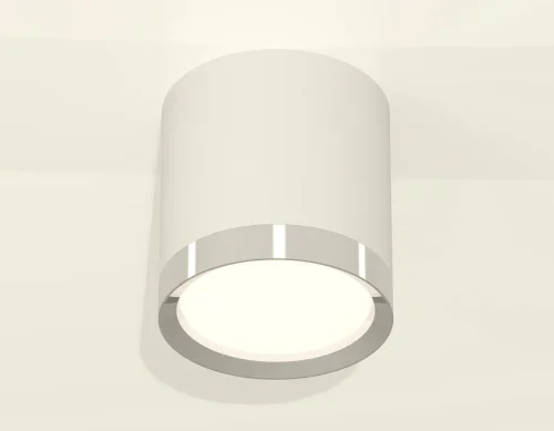 Светильник накладной XS8141003 Ambrella light белый 1 лампа, основание белое в стиле хай-тек круглый фото 2