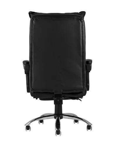 Кресло руководителя TopChairs Alpha, черное УТ000001954 Stool Group, чёрный/экокожа, ножки/металл/хром, размеры - ****720*720 фото 3