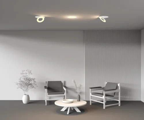 Светильник точечный LED Vector 2700K 12Вт 100° DL102-12W2.7K-W Maytoni белый на 1 лампу, основание белое в стиле современный хай-тек круглый фото 9