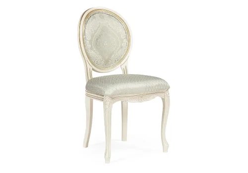 Деревянный стул Инои ткань soprano pearl / ромб / бежевое золото 615244 Woodville, бежевый/ткань, ножки/массив дерева/бежевый, размеры - *960****