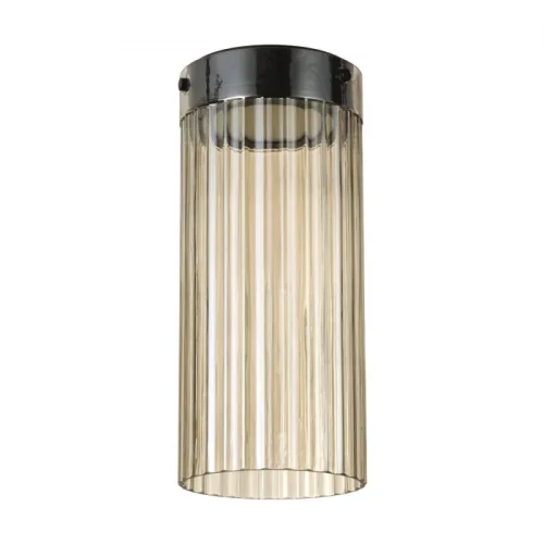 Светильник потолочный LED Pillari 5047/10LC Odeon Light янтарный 1 лампа, основание чёрное в стиле современный 