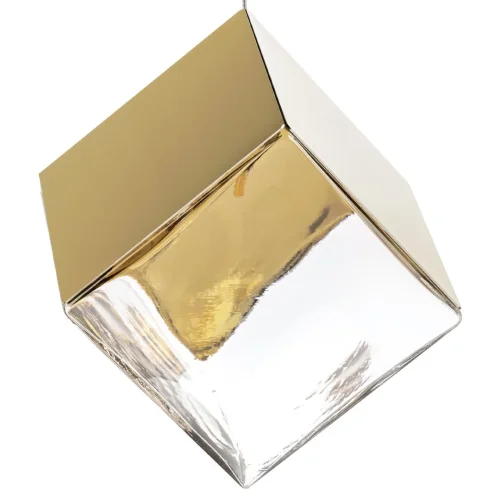 Светильник подвесной Qubica 805502 Lightstar прозрачный золотой 1 лампа, основание серебряное в стиле арт-деко современный  фото 5