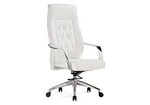 Компьютерное кресло Sarabi white / satin chrome 15424 Woodville, белый/экокожа, ножки/металл/хром, размеры - *1310***690*
