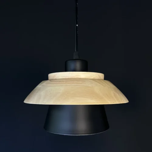 Светильник подвесной Eco 101549-26 ImperiumLoft коричневый чёрный 1 лампа, основание чёрное в стиле современный  фото 2