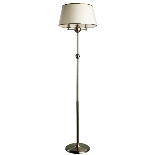 Торшер напольный ALICE A3579PN-3AB Arte Lamp бежевый на 3 лампы, основание античное бронза в стиле классический 