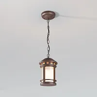 Подвесной светильник уличный Salamanca O031PL-01BR Maytoni уличный IP44 коричневый на 1 лампу, плафон белый в стиле современный E27 Подвесной светильник уличный Salamanca O031PL-01BR Maytoni уличный IP44 коричневый на 1 лампу, плафон белый в стиле современный E27