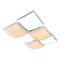 Светильник потолочный LED с пультом Keys 10239/6LED Escada белый 1 лампа, основание белое в стиле современный квадраты