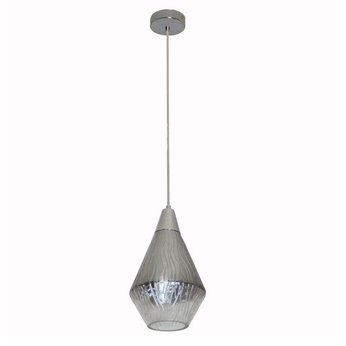 Светильник подвесной Кьянти 720011501 MW-Light серый 1 лампа, основание хром в стиле современный 