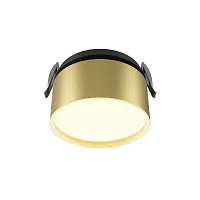 Светильник точечный LED Onda DL024-12W3K-BMG Maytoni матовый золото на 1 лампу, основание матовое золото в стиле современный хай-тек круглый