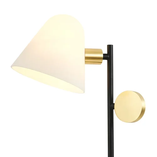 Настольная лампа Statera 3045-1T Favourite белая 1 лампа, основание чёрное металл в стиле современный  фото 3