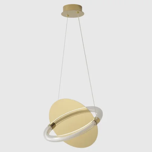Светильник подвесной ЛЕД NEBULA SP22W LED GOLD Crystal Lux прозрачный на 1 лампу, основание золотое в стиле современный фото 5 Светильник подвесной ЛЕД NEBULA SP22W LED GOLD Crystal Lux прозрачный на 1 лампу, основание золотое в стиле современный фото 5