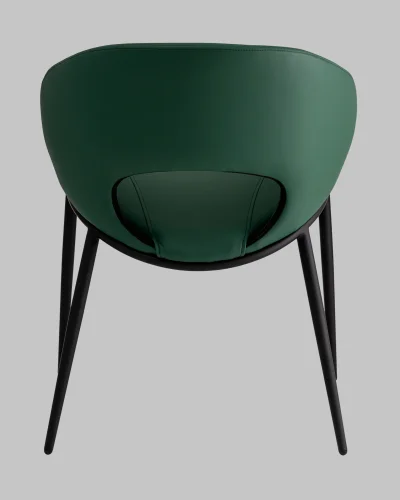 Стул Вивьен экокожа зеленый УТ000040867 Stool Group, зелёный/экокожа, ножки/металл/чёрный, размеры - *780**** фото 4
