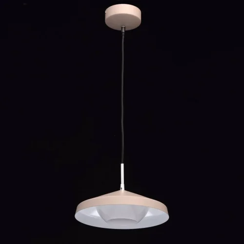 Светильник подвесной LED Раунд 636012101 MW-Light коричневый на 1 лампу, основание хром в стиле современный фото 3
