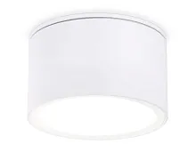 Светильник накладной TN6522 Ambrella light белый 1 лампа, основание белое в стиле хай-тек современный круглый