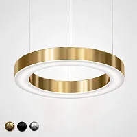 Светильник подвесной LED Horizontal 177929-22 ImperiumLoft золотой 1 лампа, основание золотое в стиле современный кольца