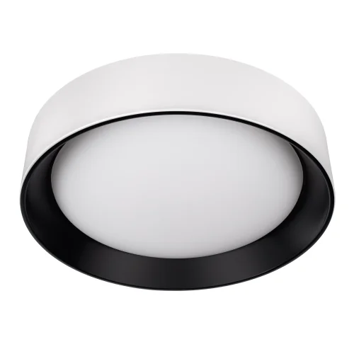 Светильник потолочный LED Coin 10202 WB LOFT IT белый на 1 лампу, основание чёрное белое в стиле современный круглый