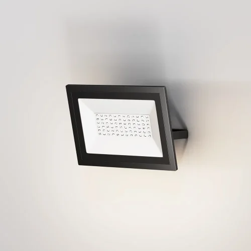 Прожектор LED Flood FL001-L50B4K Maytoni уличный IP чёрный 1 лампа, плафон прозрачный в стиле современный хай-тек LED