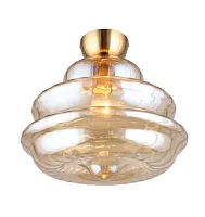 Светильник потолочный Liana APL.303.17.01 Aployt янтарный 1 лампа, основание бронзовое в стиле современный выдувное