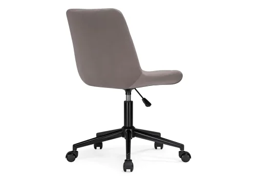 Компьютерное кресло Честер латте / черный 489816 Woodville, бежевый/велюр, ножки/металл/чёрный, размеры - *920***490*600 фото 5