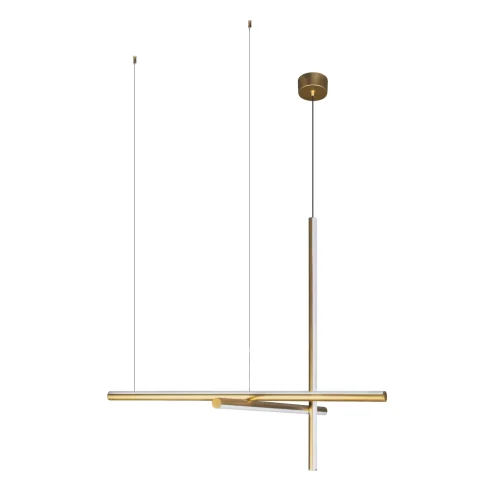 Светильник подвесной LED Coordinates 10393/D LOFT IT белый матовый золото на 3 лампы, основание матовое золото в стиле хай-тек фото 5