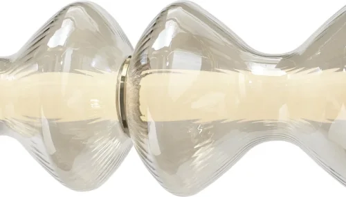 Светильник подвесной LED Spine SL6136.243.01 ST-Luce янтарный на 1 лампу, основание золотое в стиле современный линейный фото 2