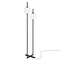 Торшер LED The Sixth Sence Z020FL-L12BK Maytoni  белый 1 лампа, основание чёрное в стиле модерн
