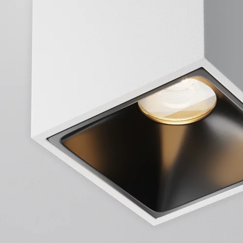 Светильник накладной LED Alfa LED C065CL-8W3K-SQ-WB Maytoni белый на 1 лампу, основание белое в стиле современный хай-тек квадратный фото 4