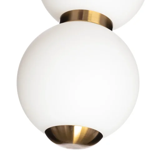 Светильник подвесной LED Балу CL207033 Citilux белый 1 лампа, основание бронзовое в стиле современный молекула шар фото 7