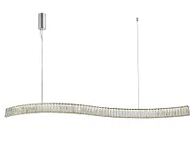 Светильник подвесной LED 8243/150 Newport прозрачный 1 лампа, основание хром в стиле современный линейный